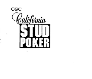 CGC CALIFORNIA STUD POKER