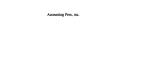 ACCOUNTING PROS, INC.