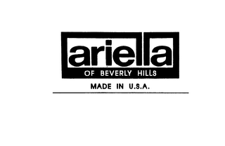 ARIELLA OF BEVERLY HILLS MADE IN U.S.A.