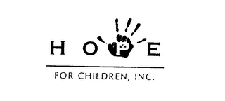 HOPE FOR CHILDREN, INC.