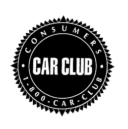 CONSUMERS CAR CLUB 1-800-CAR-CLUB