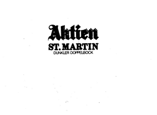 AKTIEN ST. MARTIN DUNKLER DOPPELBOCK