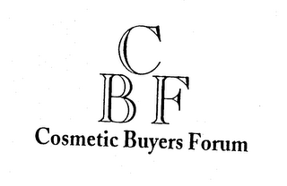 CBF COSMETIC BUYERS FORUM