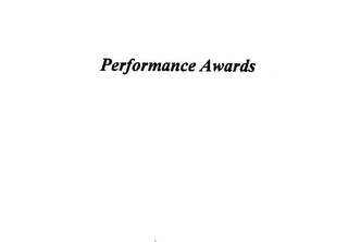 PERFORMANCE AWARDS