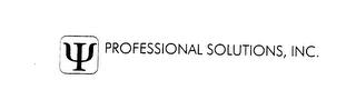 PROFESSIONAL SOLUTIONS, INC.