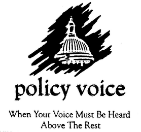 POLICY VOICE WHEN YOUR VOICE MUST BE HEARD ABOVE THE REST