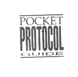 POCKET PROTOCOL GUIDE