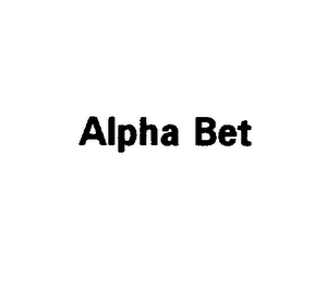 ALPHA BET