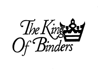 THE KING OF BINDERS