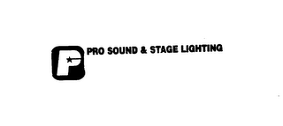 PRO SOUND & STAGE LIGHTING