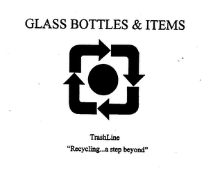 GLASS BOTTLES & ITEMS TRASHLINE "RECYCLING...A STEP BEYOND"