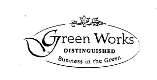 GREEN WORKS DISTINGUISHED BUSINESS IN THE GREEN