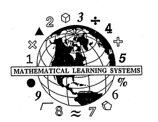 MATHEMATICAL LEARNING SYSTEMS 1 × 2 3 ÷ 4 + 6 % 6 7 8 9 ·