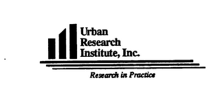 URBAN RESEARCH INSTITUTE, INC. RESEARCH IN PRACTICE