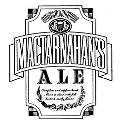 PORTLAND BREWING MACTARNAHAN'S ALE COMPLEX AND COPPER-HUED, MAC'S IS ALIVE WITH FULL BODIED, MALTY FLAVOR