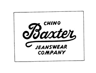 CHINO BAXTER JEANSWEAR COMPANY