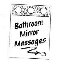 BATHROOM MIRROR MESSAGES
