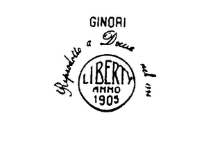 GINORI LIBERTY ANNO 1905 RIPRODOTTO A DOCCIA NEL 1994