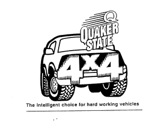 Q QUAKER STATE 4X4 THE INTELLIGENT CHOICE FOR HARD WORKING VEHICLES