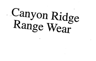 CANYON RIDGE RANGE WEAR