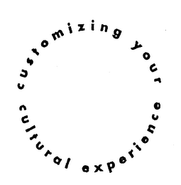 CUSTOMIZING YOUR CULTURAL EXPERIENCE