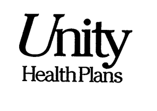 UNITY HEALTH PLANS