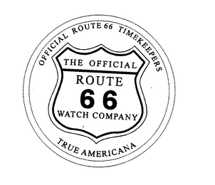 OFFICIAL ROUTE 66 TIMEKEEPERS THE OFFICIAL ROUTE 66 WATCH COMPANY TRUE AMERICANA