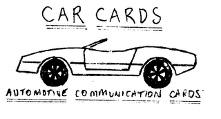 CAR CARDS AUTOMOTIVE COMMUNICATION CARDS