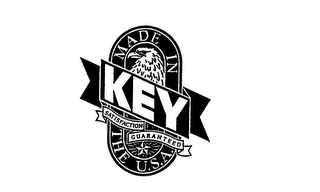 KEY MADE IN THE U.S.A. SATISFACTION GUARANTEED