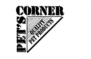 PET'S CORNER QUALITY PET PRODUCTS