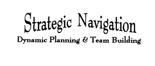 STRATEGIC NAVIGATION DYNAMIC PLANNING & TEAM BUILDING