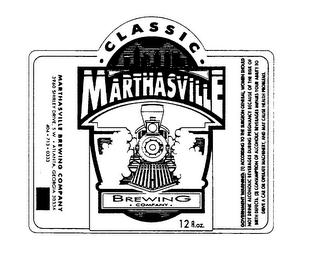 CLASSIC ALE MARTHASVILLE BREWING COMPANY ATLANTA * GEORGIA