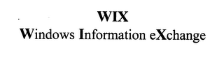 WIX WINDOWS INFORMATION EXCHANGE
