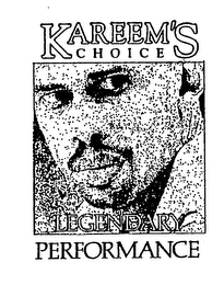 KAREEM'S CHOICE LEGENDARY PERFORMANCE