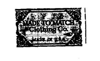 MADE TO MATCH CLOTHING CO. MADE IN U.S.A.