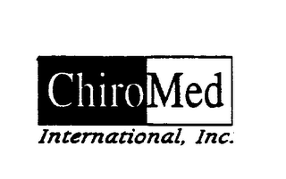 CHIROMED INTERNATIONAL, INC.