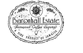 BARONHALL ESTATE JAMAICAN COFFEE LIQUEUR A FINE PRODUCT OF JAMAICA