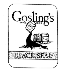 GOSLING'S SINCE 1806 RUM BLACK SEAL