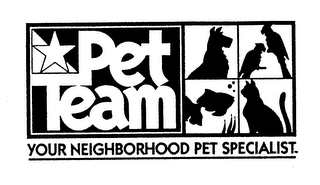 YOUR NEIGHBORHOOD PET SPECIALIST PET TEAM