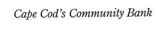 CAPE COD'S COMMUNITY BANK