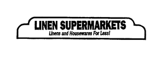 LINEN SUPERMARKETS LINENS AND HOUSEWARES FOR LESS!