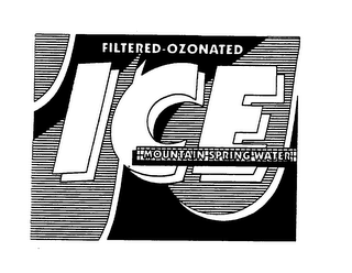 FILTERED-OZONATED ICE MOUNTAIN SPRING WATER