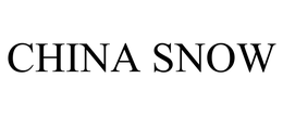 CHINA SNOW