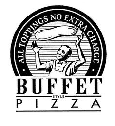 BUFFET STYLE PIZZA ALL TOPPINGS NO EXTRA CHARGE