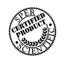 SPER CERTIFIED PRODUCT SCIENTIFIC