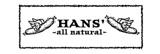 HANS' ALL NATURAL