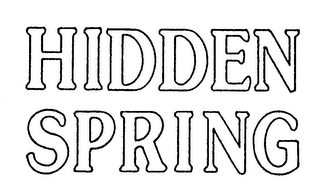 HIDDEN SPRING