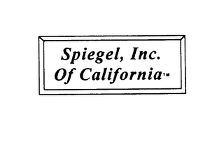 SPIEGEL, INC. OF CALIFORNIA