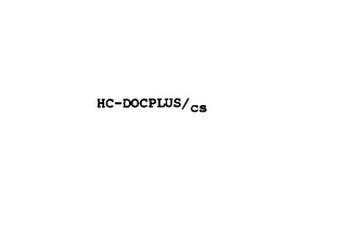 HC-DOCPLUS/ CS