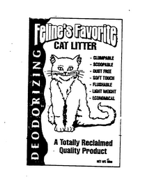 FELINE'S FAVORITE CAT LITTER